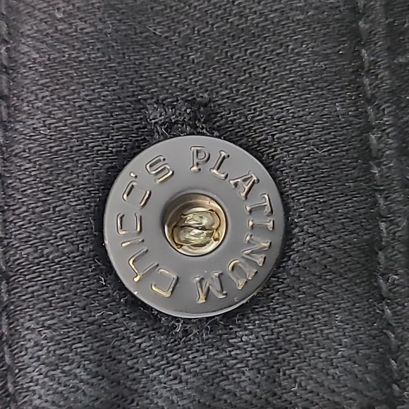 CHICO'S Platinum Denim Black Stretch Crop Jeans - Size 16 - Picture 10 of 13